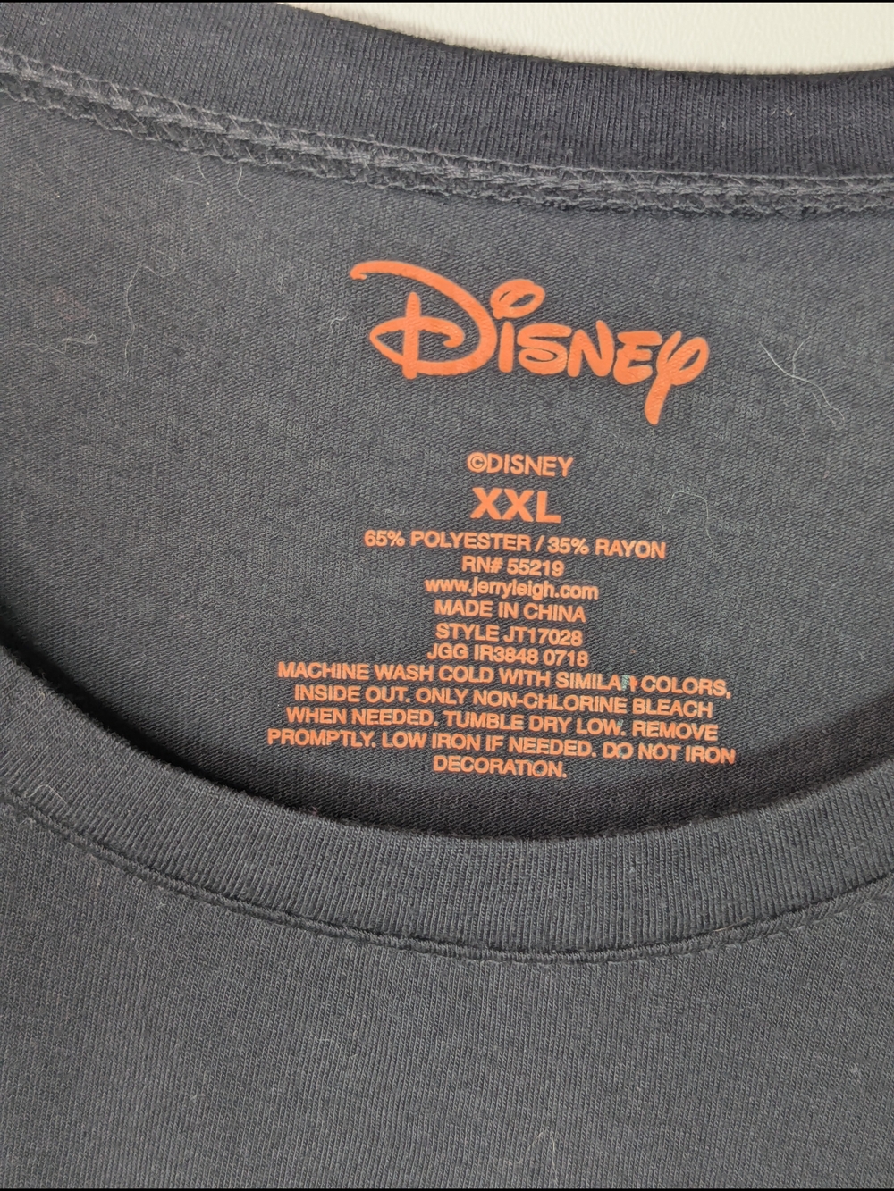 Halloween Disney Black Tee with Mickey Skeleton Graphic and Yellow Shoes 2xl - Picture 3 of 5